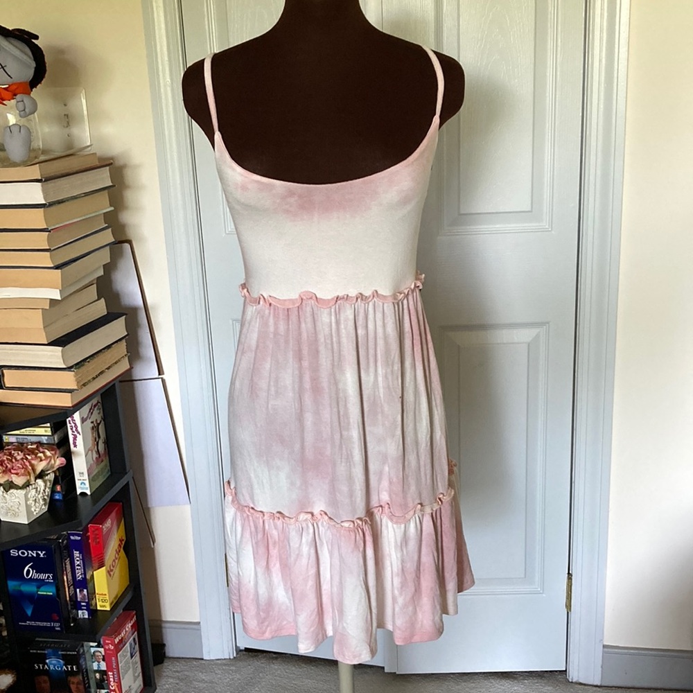 NWT Pink Rose tie dye sun dress